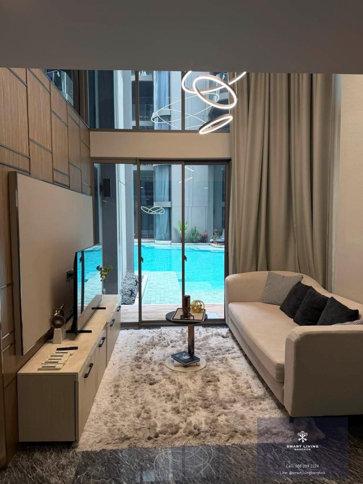 คอนโด 3 ห้องนอน Duplex ให้เช่า ทำเลสุขุมวิท ใกล้ BTS พร้อมพงษ์ ตกแต่งหรู พร้อมเข้าอยู่