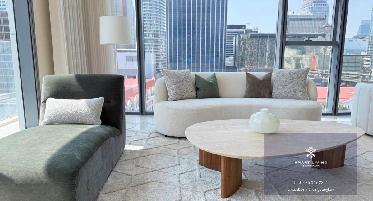 Scope Langsuan ให้เช่าคอนโดชั้นสูง 2 ห้องนอน 3 ห้องน้ำ ครัวปิด เฟอร์ครบ ใกล้ BTS ชิดลม