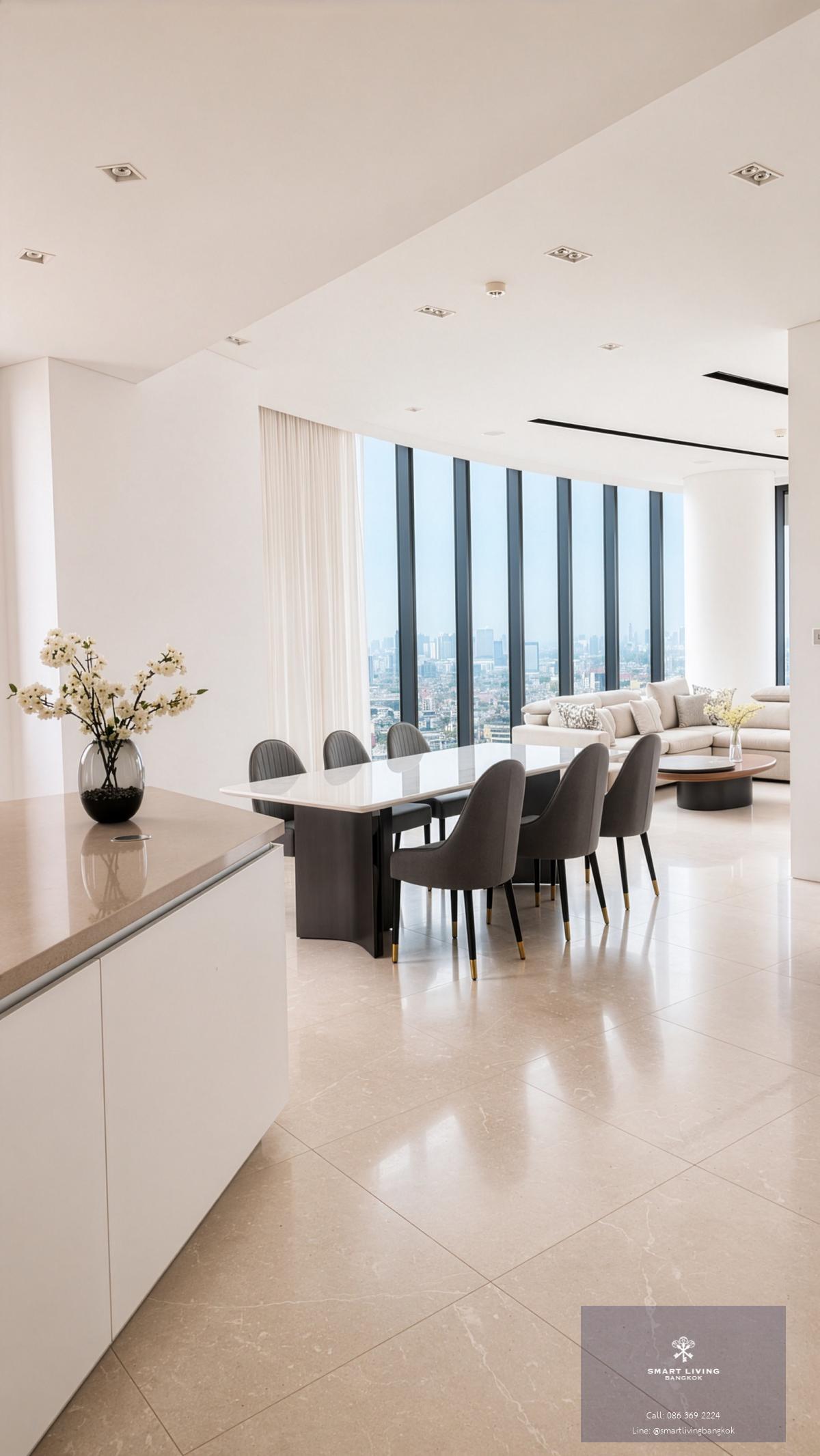 ให้เช่าคอนโดหรูริมแม่น้ำเจ้าพระยา Banyan Tree Residences Riverside Bangkok 2 ห้องนอน 178 ตร.ม. วิวแม่น้ำพาโนรามา ใกล้ ICONSIAM
