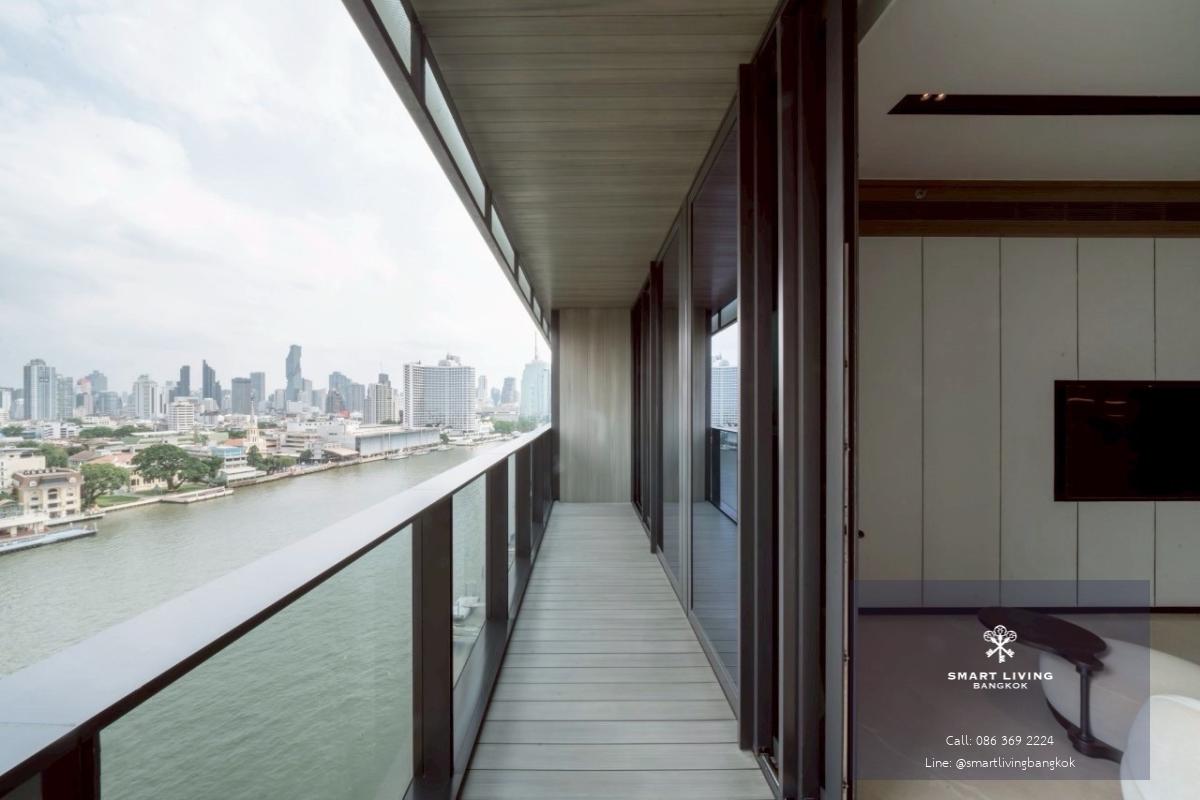ให้เช่าคอนโดหรูริมแม่น้ำเจ้าพระยา Banyan Tree Residences Riverside Bangkok 2 ห้องนอน 160 ตร.ม. วิวแม่น้ำพาโนรามา ใกล้ ICONSIAM