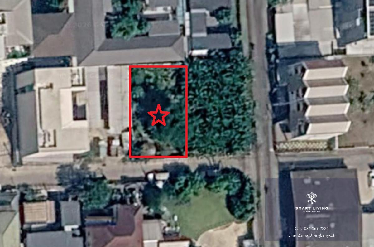 🗾ขายที่ดินทำเลถมแล้วทรงสี่เหลี่ยม ใกล้แหล่งร้านอาหาร และห้างสรรพสินค้าเซ็นทรัล อีสต์วิลล์ | 101 ตร.ว. (404 ตร.ม.) | นครนิวาส 37 | ลาดพร้าว