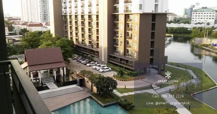 ให้เช่าคอนโดวิวทะเลสาบ Parkland Lakeside ศรีนครินทร์ (37 ตร.ม.) แต่งครบพร้อมอยู่ ที่จอดรถ 100% ใกล้ MRT ศรีลาซาล