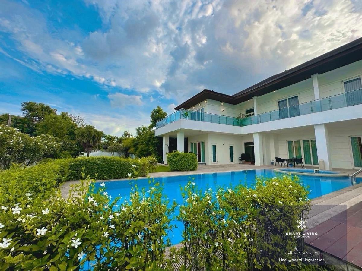 ขาย / เช่า คฤหาสน์หรู Windmill Park บางนา กม.10.5 บ้านในสนามกอล์ฟ พื้นที่ขนาดใหญ่ 7 ห้องนอน พร้อมสระว่ายน้ำ ใกล้ Mega Bangna และสนามบินสุวรรณภูมิ