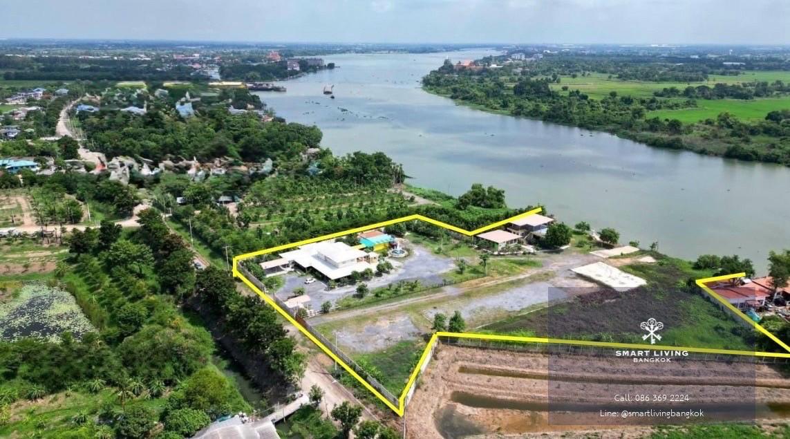 ขายที่ดินริมน้ำเจ้าพระยา สามโคก ปทุมธานี ทำเลสงบ วิวแม่น้ำ เหมาะสร้างบ้านพักตากอากาศ รีสอร์ท และพัฒนาโครงการ