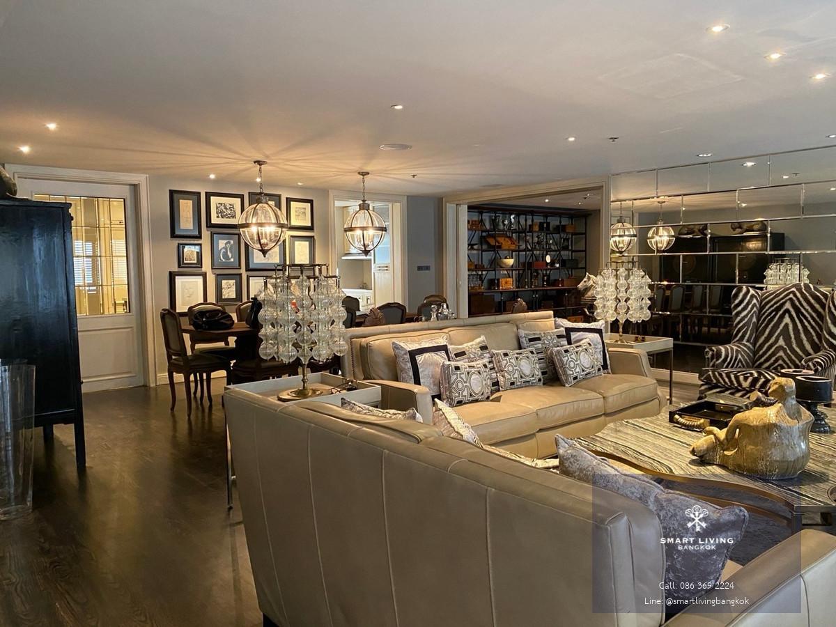 ให้เช่าคอนโด บ้านสาทร 2 ห้องนอน ใกล้สวนลุมพินี MRT ลุมพินี ห้องใหญ่พิเศษ 277 ตร.ม. พร้อมที่จอดรถ 2 คัน