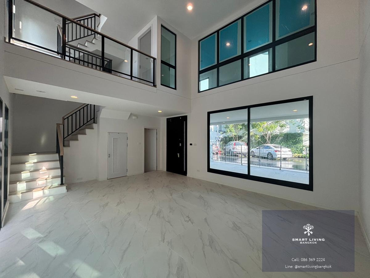 ✨ขายทาวน์โฮมสไตล์ Modern 4ชั้นย่านพระราม 3 ขนาด 270ตรม. 3ห้องนอน เน้นความโปร่ง โล่งภายในในตัวบ้าน ใกล้ King’s College International School และทางด่วน