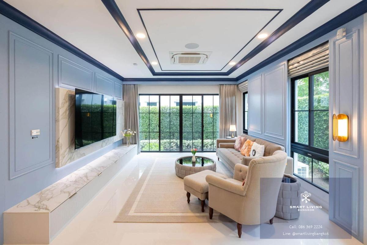 บ้านหรูให้เช่าและขาย หมู่บ้านนันทวัน กรุงเทพกรีฑา พระราม 9 ทำเลดี ใกล้ทางด่วน บ้านใหม่พร้อมอยู่