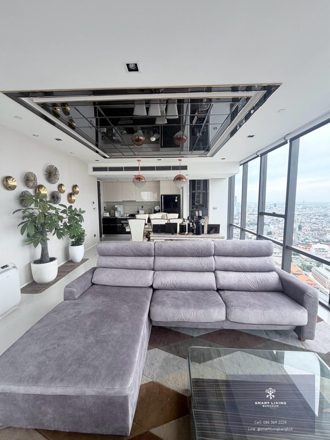 คอนโดหรู The Bangkok Sathorn แบบ Duplex ห้องมุม วิวแม่น้ำ ใกล้ BTS สุรศักดิ์ 50 เมตร ขนาด 120 ตร.ม ทำเลสาทร
