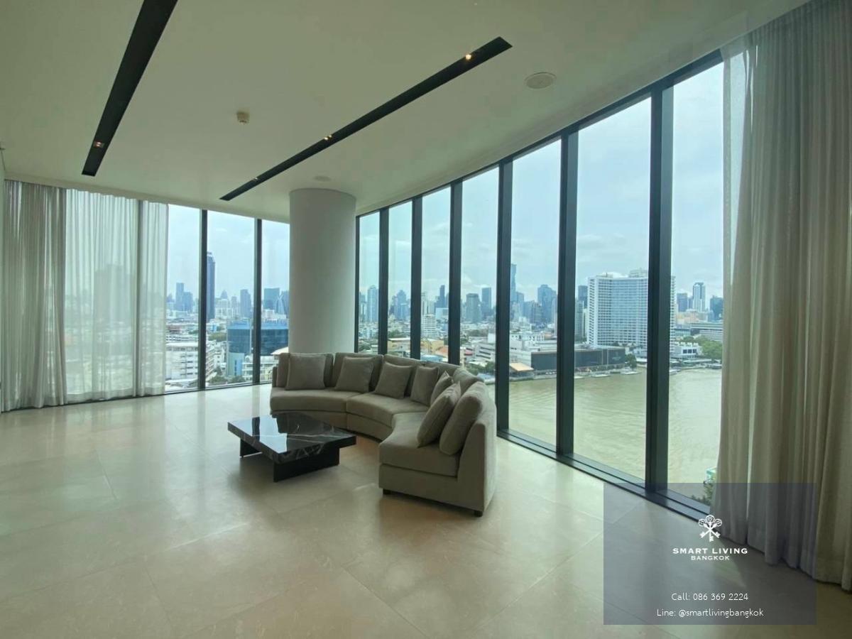 ให้เช่าคอนโดหรูริมแม่น้ำเจ้าพระยา Banyan Tree Residences Riverside Bangkok 2 ห้องนอน 160 ตร.ม. วิวแม่น้ำพาโนรามา ใกล้ ICONSIAM