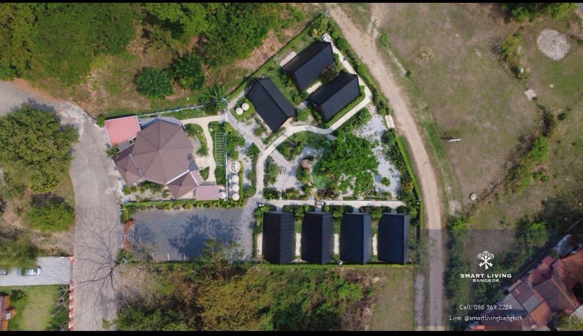 ขายธุรกิจรีสอร์ต นครนายก ใกล้เขื่อนขุนด่าน 7 หลัง สร้างใหม่ รายได้ 6 หลักต่อเดือน