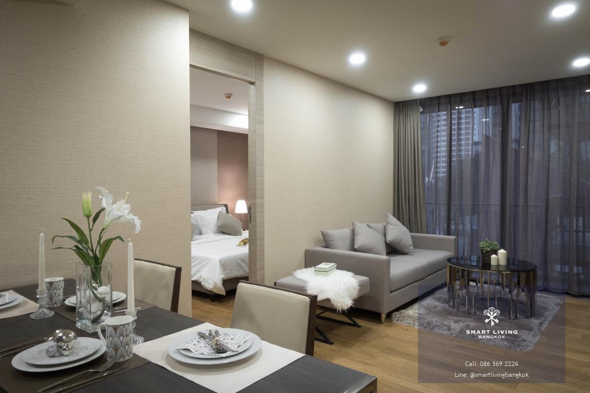 คอนโดให้เช่า Klass Langsuan ใกล้ BTS ชิดลม 300 เมตร 1 ห้องนอน 46 ตร.ม. ใกล้ Central Chidlom Central Embassy Central World