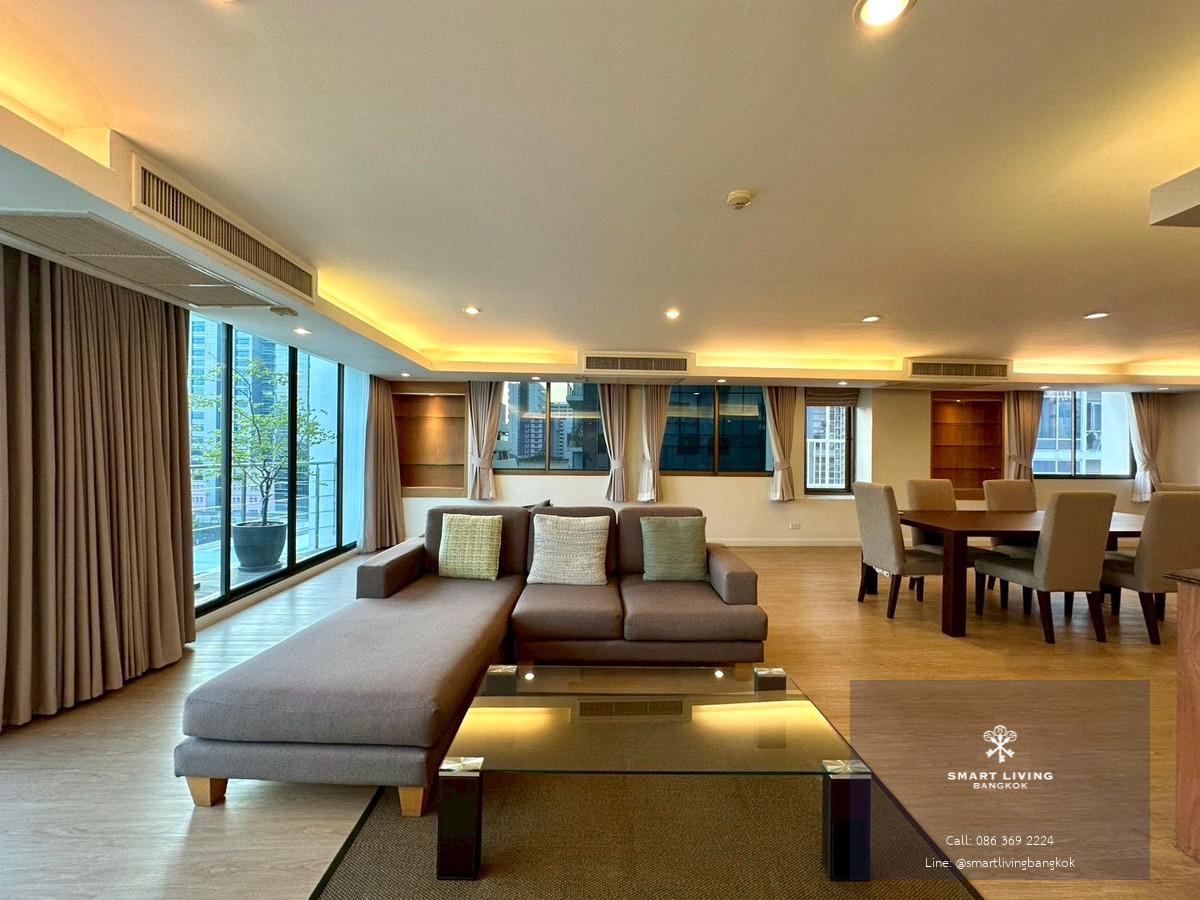 ให้เช่าคอนโด 3 ห้องนอน  224 ตร.ม. ใกล้BTS Ratchadamri MRT Silom Station  ใกล้Lumpini Park
