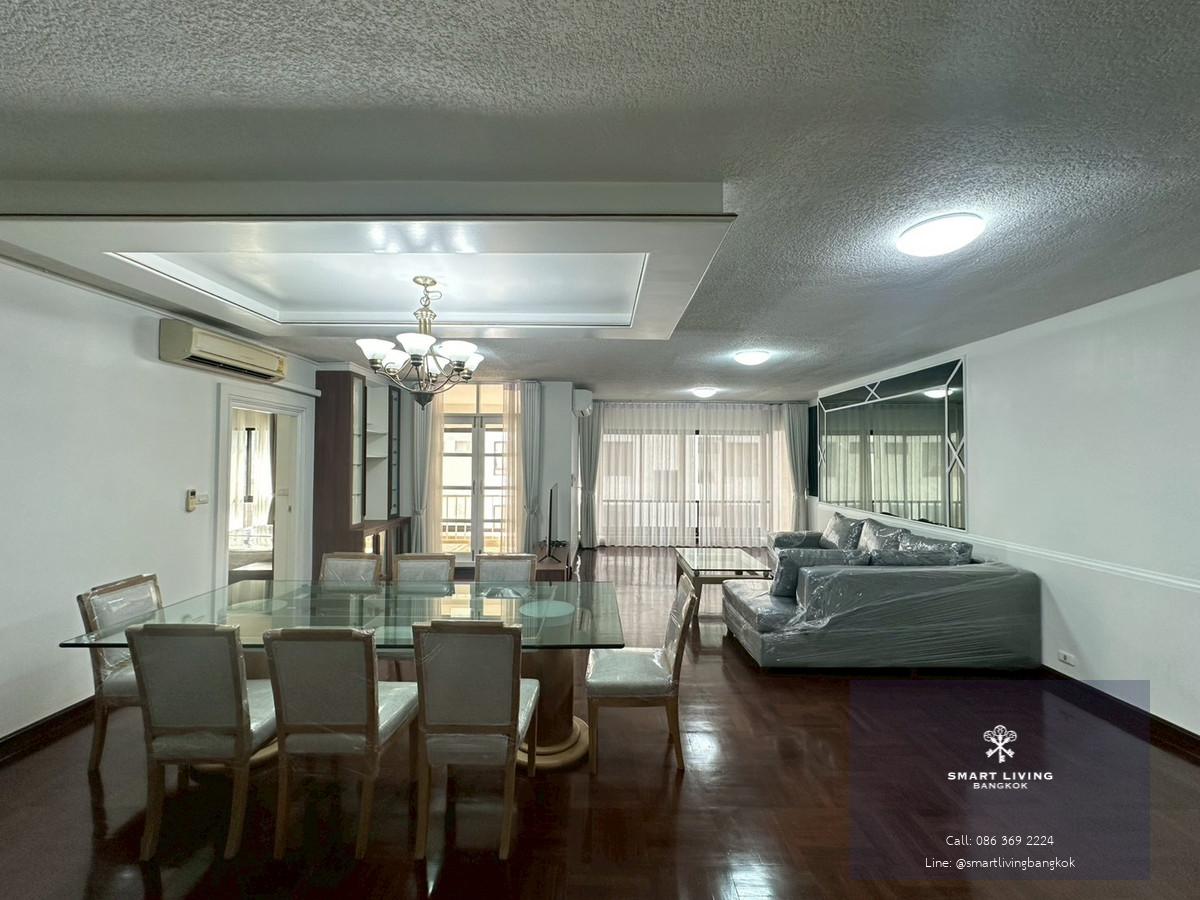 🎈Pet friendly Condo for rent in Langsuan area! 3 bedroom 3 bathroom fully furnished huge size 250 sq.m near BTS Chidlom