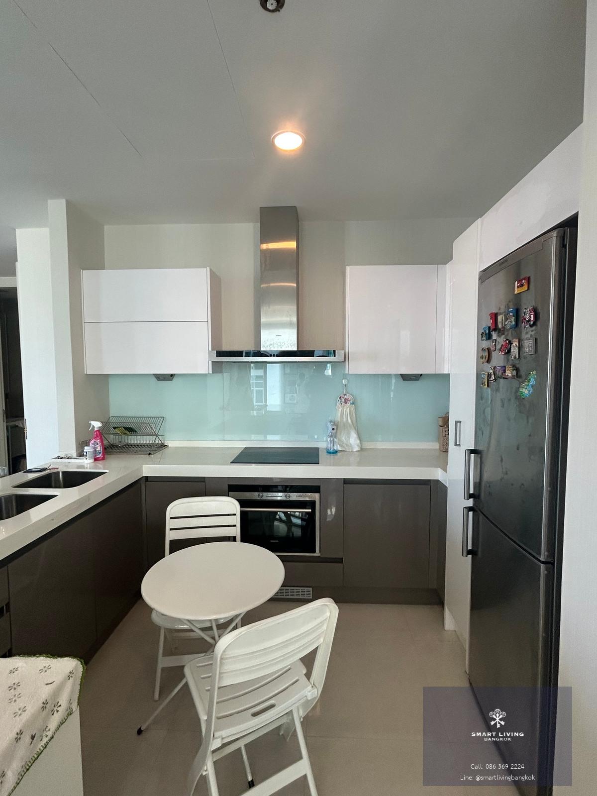 ให้เช่าคอนโดหรู Q Langsuan 2 ห้องนอน 113.53 ตร.ม. วิวสูง ใกล้ BTS ชิดลม | 100,000 บาท/เดือน