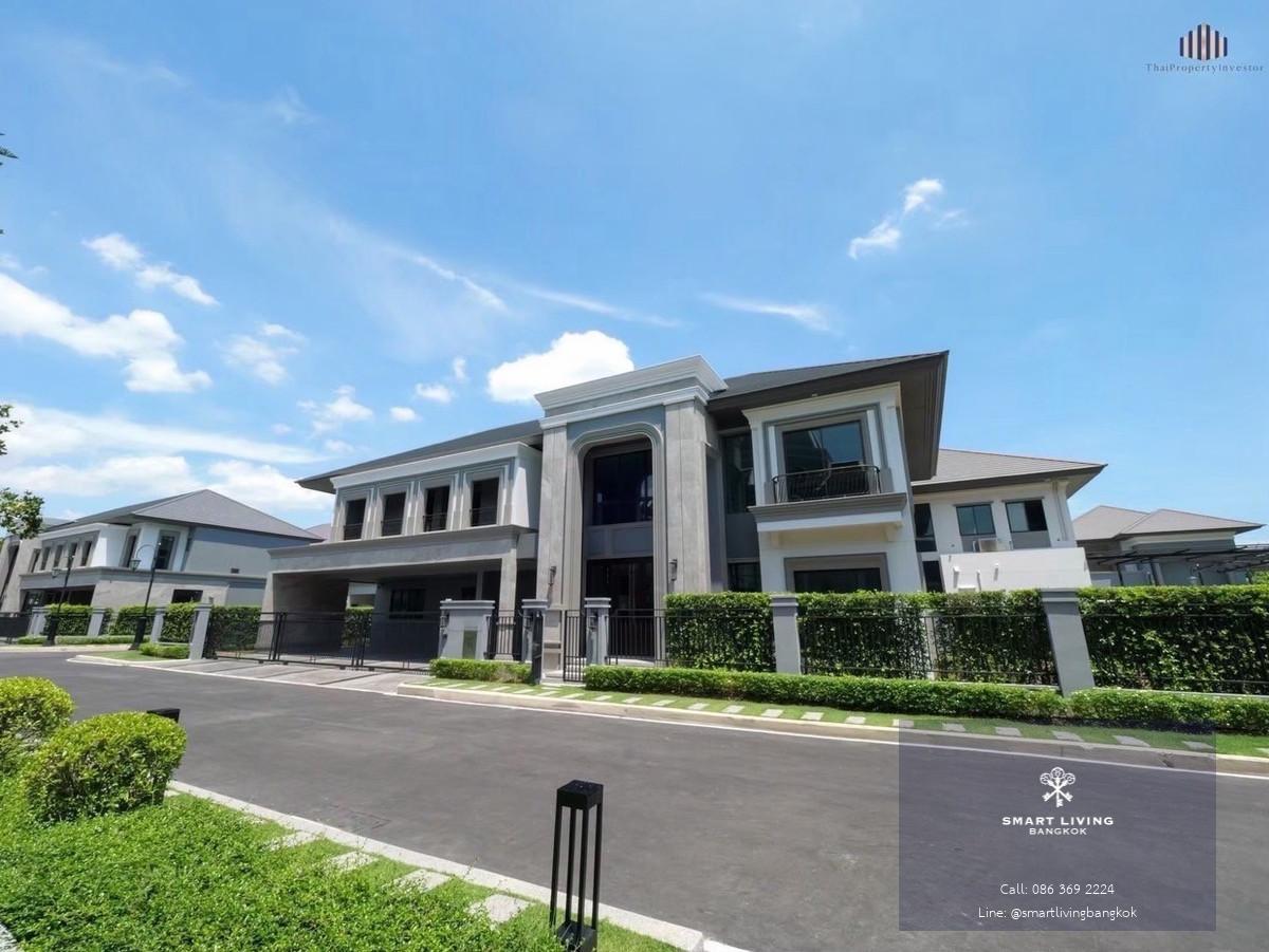 ขายหรือเช่าบ้านหรู Grand Bangkok Boulevard รามอินทรา–เกษตรนวมินทร์ แปลงมุมครึ่งไร่ บ้านใหม่ไม่เคยเข้าอยู่ ราคาเริ่ม 69.9 ล้านบาท หรือเช่า 350,000 บาท/เดือน