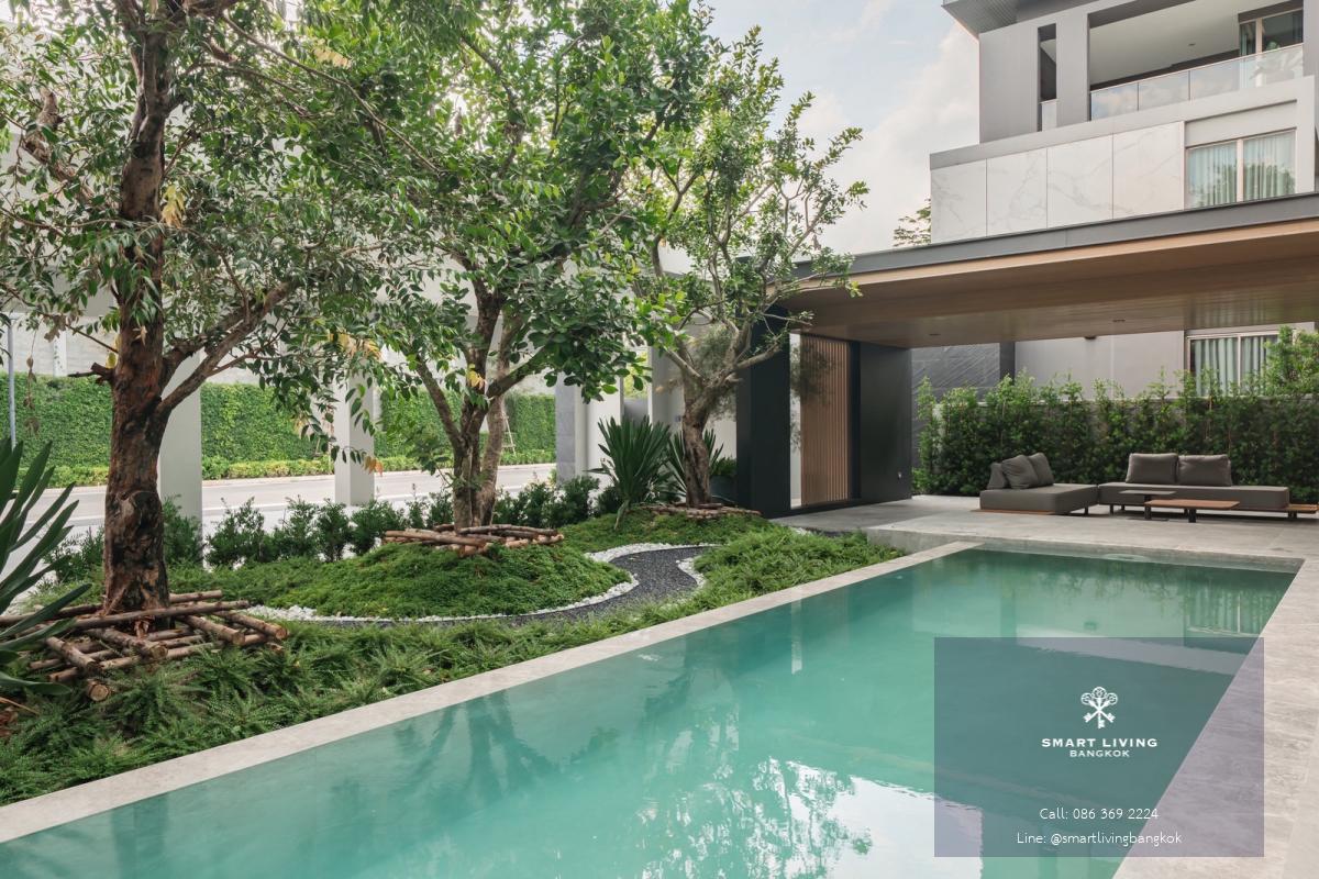 ขายบ้าน Ultra Luxury กรุงเทพกรีฑา พร้อมสระว่ายน้ำส่วนตัว และ lift  โครงการน้ำไม่ท่วมอยู่ในทำเลที่อยู่อาศัยยอดนิยม ใกล้โรงเรียนนานาชาติชั้นนำ