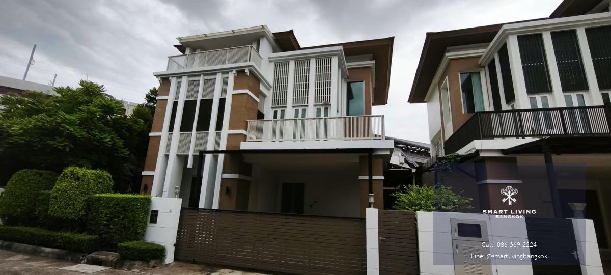 ขายและให้เช่าบ้านเดี่ยว 3 ชั้น บ้านกลางกรุง เดอะนีซ รัชวิภา ใกล้ SRT จตุจักร 3 ห้องนอน 310 ตร.ม เลี้ยงสัตว์ได้
