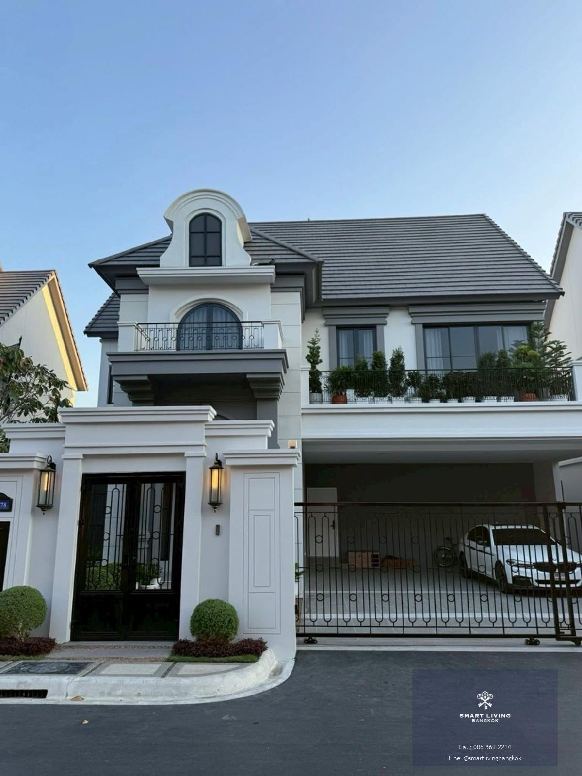 บ้านเดี่ยวหรูให้เช่า นาราสิริ พหลโยธิน–วัชรพล บ้านใหม่แต่งครบ 4 ห้องนอน พื้นที่ใหญ่ ถนนเทพรักษ์ ใกล้ทางด่วน