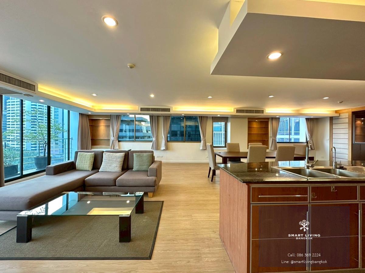 ให้เช่าคอนโด 3 ห้องนอน  224 ตร.ม. ใกล้BTS Ratchadamri MRT Silom Station  ใกล้Lumpini Park