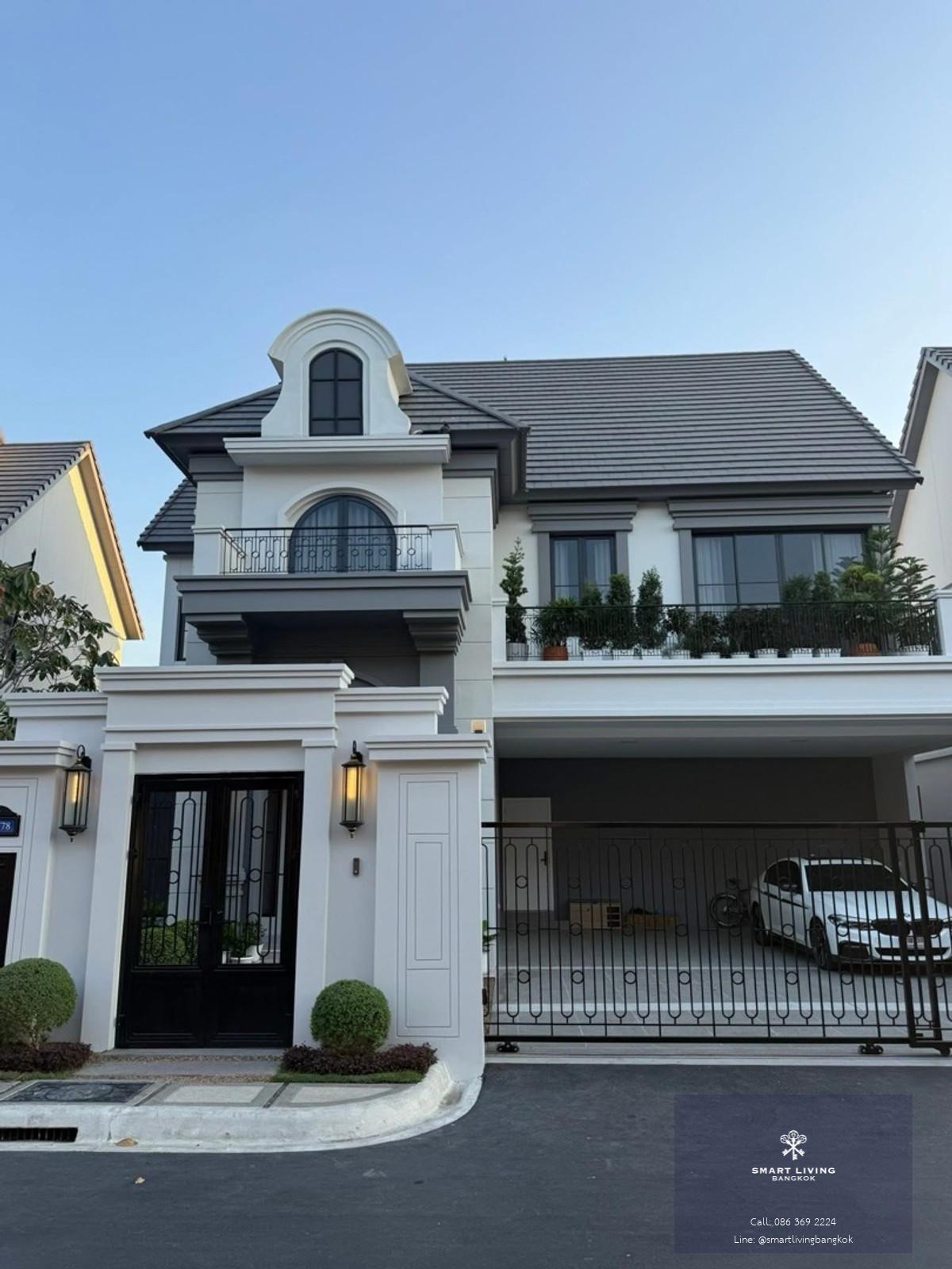 บ้านเดี่ยวหรูให้เช่า นาราสิริ พหลโยธิน–วัชรพล บ้านใหม่แต่งครบ 4 ห้องนอน พื้นที่ใหญ่ ถนนเทพรักษ์ ใกล้ทางด่วน