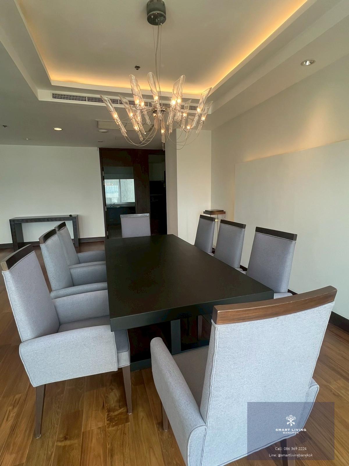 ✨ให้เช่าคอนโดPenthouse ขนาด275 ตรม. 4 ห้องนอน สไตล์โมเดิร์น ​​เฟอร์นิเจอร์ครบ ใกล้สวนลุมพินี ใกล้BTS เพลินจิต/MRT ลุมพินี พร้อมเข้าอยู่