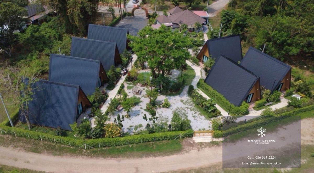 ขายธุรกิจรีสอร์ต นครนายก ใกล้เขื่อนขุนด่าน 7 หลัง สร้างใหม่ รายได้ 6 หลักต่อเดือน