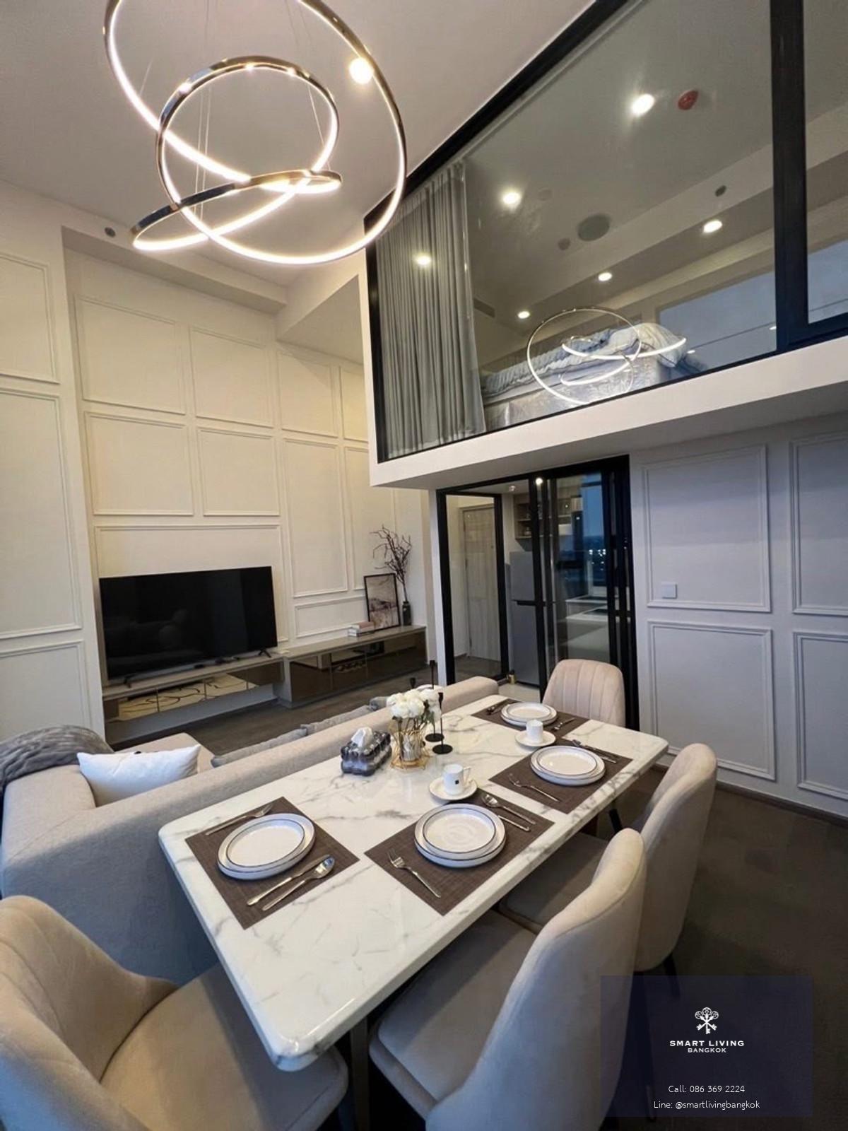 คอนโดดูเพล็กซ์ห้องมุม ชั้นสูง วิวโล่ง ใกล้รถไฟฟ้าบีทีเอส โครงการพาร์ค ออริจิ้น ราชเทวี