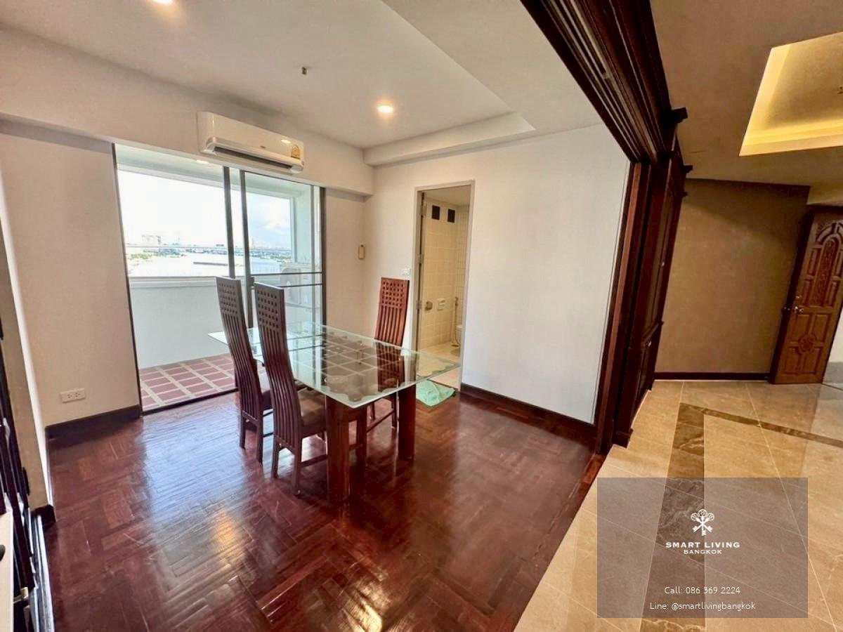 ขาย/ให้เช่าคอนโด ริมแม่น้ำ เจ้าพระยา Riverside Villa Condominium 1 ขนาดใหญ่ 198 ตร.ม. เลี้ยงสัตว์ได้ ใกล้ BTS สะพานตากสิน