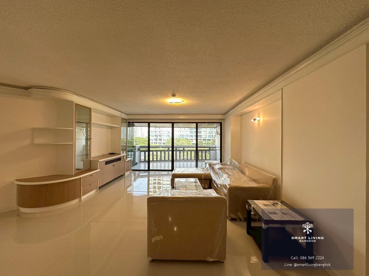 ✨🏢ให้เช่าคอนโดย่านหลังสวน 2+1 ห้องนอน ขนาด 200ตรม. ห้องสวน เฟอร์นิเจอร์ครบ ระเบียงกว่าง ใกล้BTSราชดำริ, สวนลุมพินี พร้อมเข้าอยู่