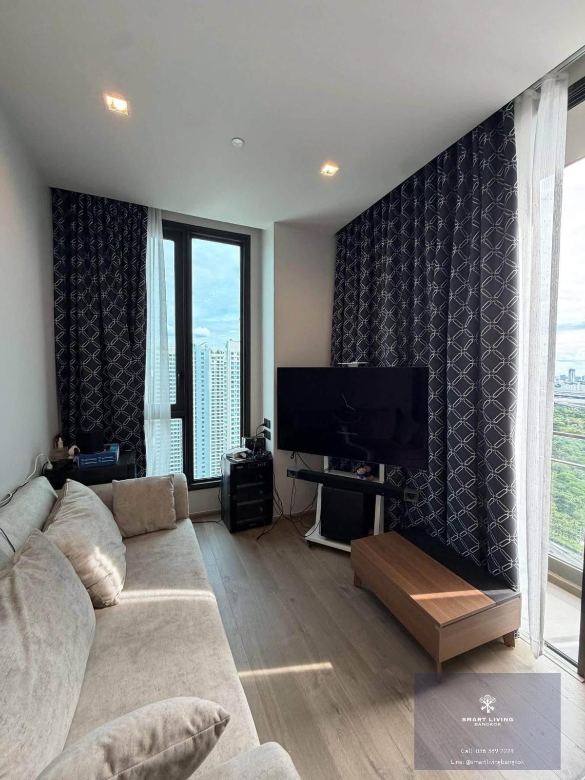 ขายคอนโดหรูชั้นสูง วิวสวน 270 องศา! 2 ห้องนอน (50 ตร.ม.) ความเป็นส่วนตัวสูงสุด ผนังไม่ติดใคร ตกแต่งพรีเมียมพร้อมทีวี OLED ใกล้ BTS ลาดพร้าว