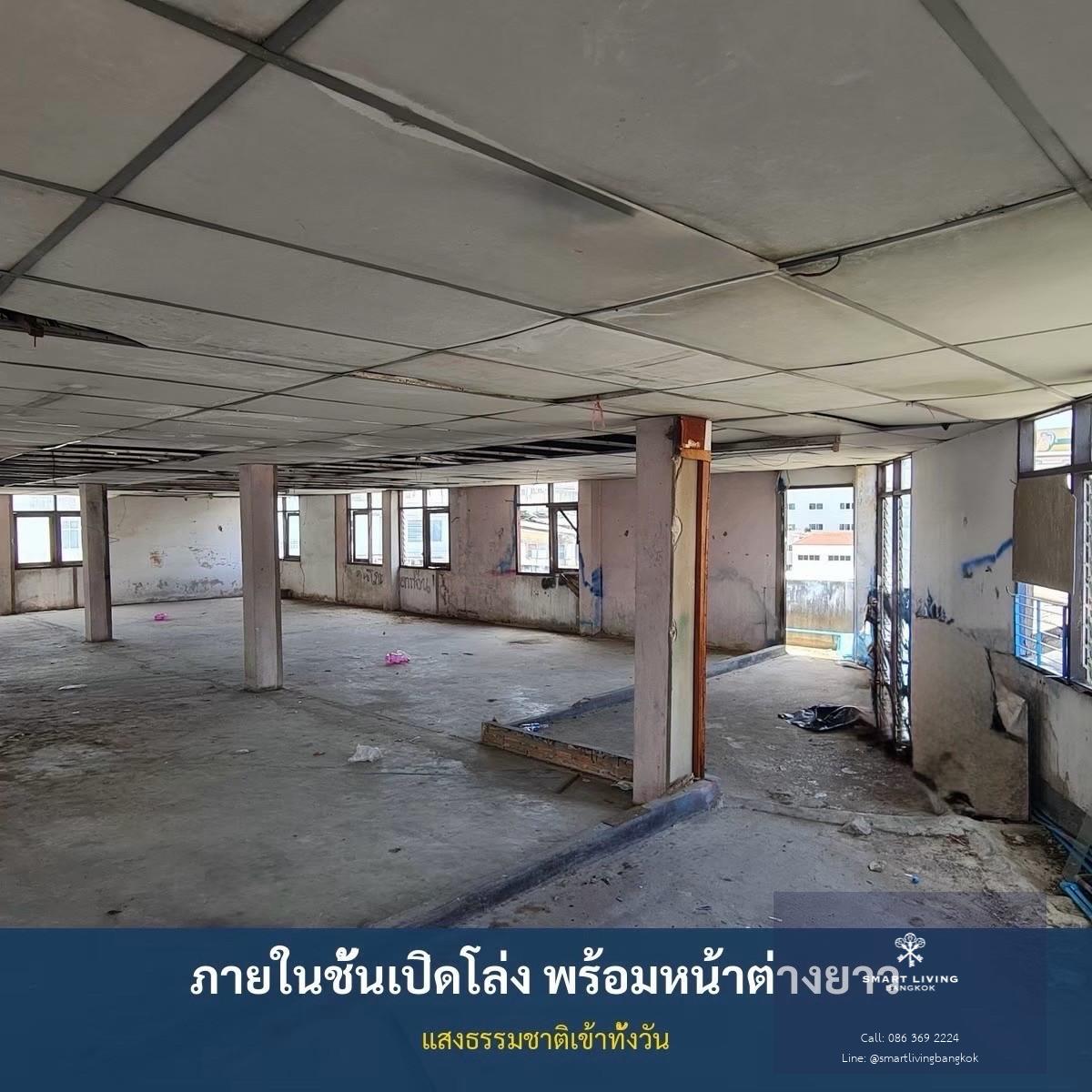อาคารสำนักงานงามวงศ์วาน 4 ชั้น 1,300 ตร.ม. ติดถนนใหญ่ เหมาะทำออฟฟิศและลงทุน