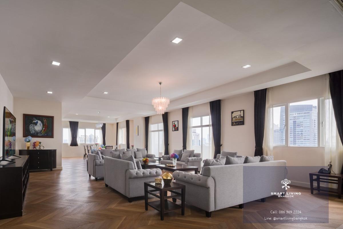 ✨ ให้เช่าPenthouse รีโนเวทใหม่ใจกลางเมือง ขนาด 440 ตรม. เฟอร์นิเจอร์ครบ ชั้นบนสุด ใกล้BTSอโศก และMRT สุขุมวิท