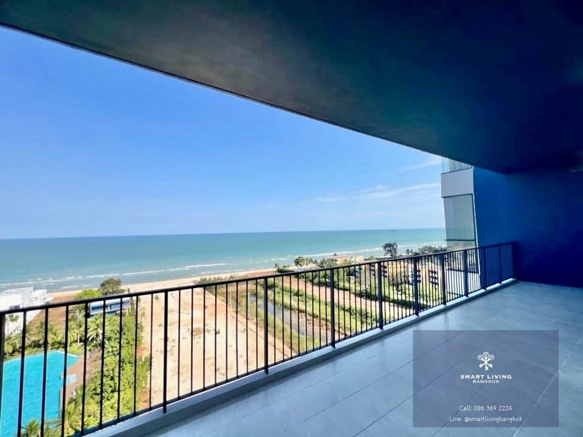ขายคอนโด บ้านทิวทะเล บลู แซฟไฟร์ วิวทะเล 180 องศา ห้องหน้ากว้าง ระเบียงขนาดใหญ่ ติด Baba Beach Club ชะอำ หัวหิน