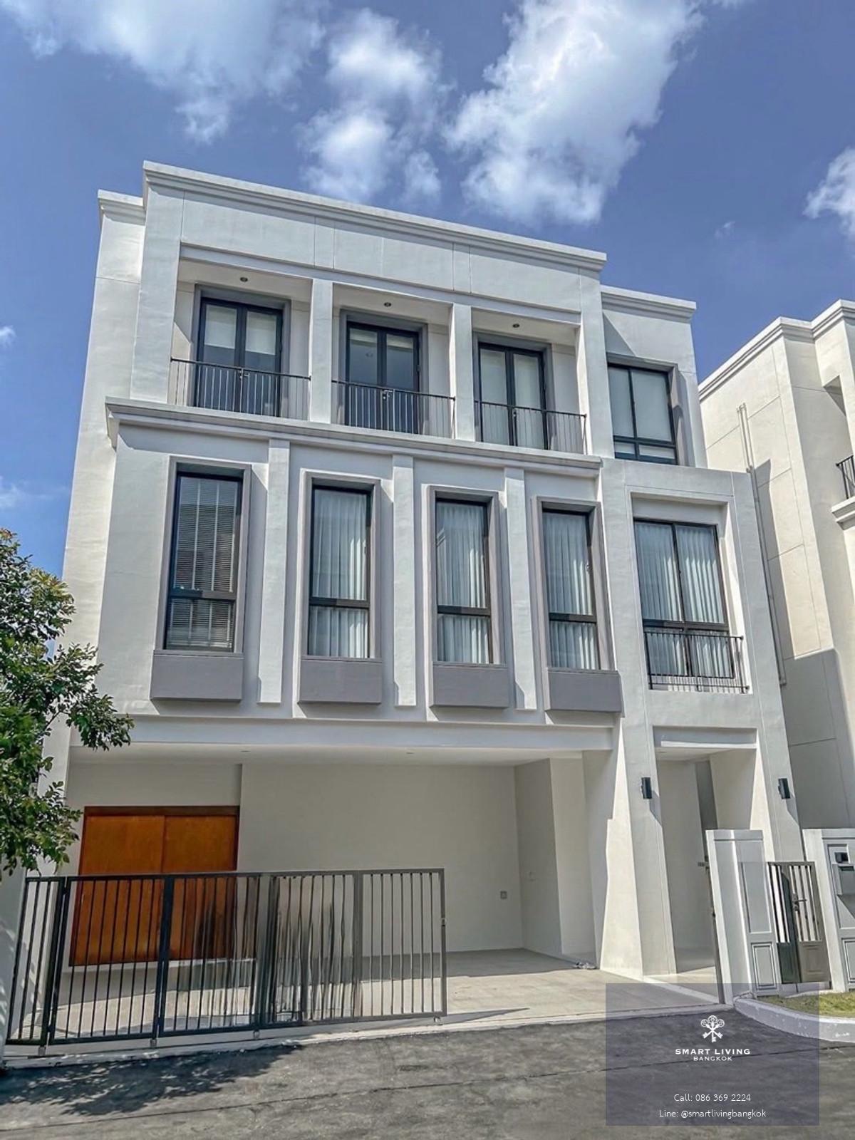 ขายบ้านเดี่ยวหรู 3 ชั้น พร้อมผู้เช่า ผลตอบแทนทันที ทำเลศรีนครินทร์ กรุงเทพกรีฑาตัดใหม่ ใกล้ Brighton College โซนนานาชาติยอดนิยม