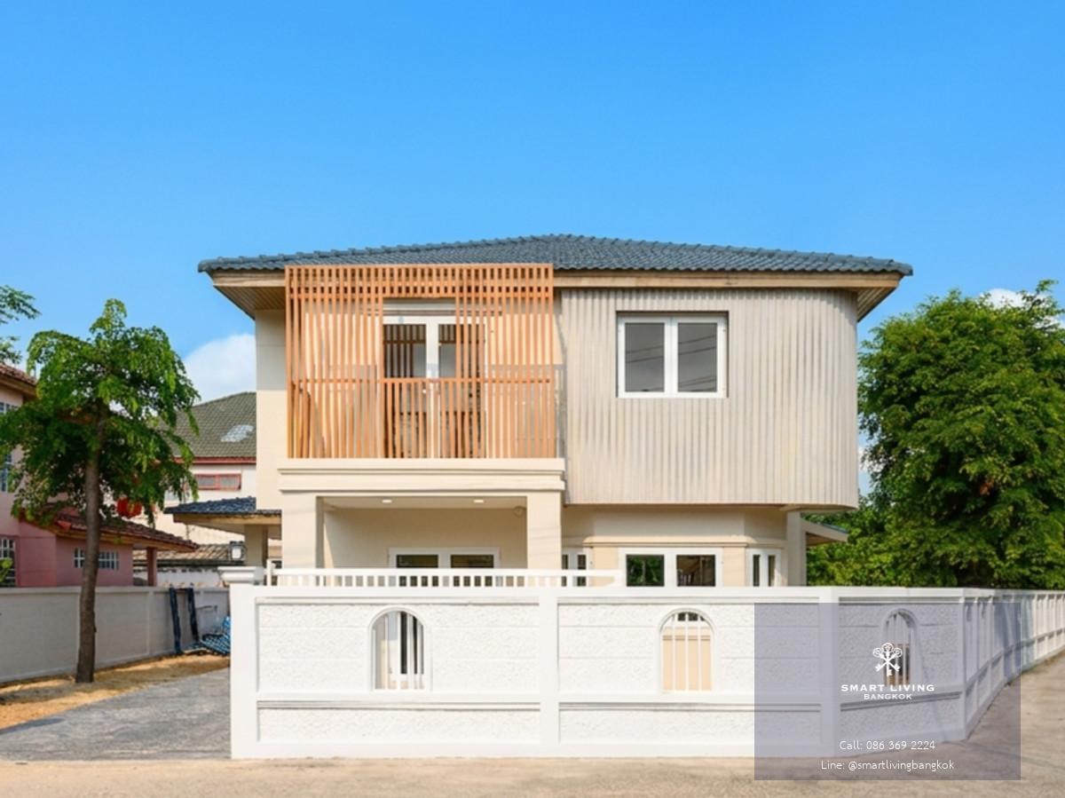 ขายบ้านเดี่ยวรีโนเวทใหม่ทั้งหลังสไตล์ Modern ย่านรามอินทรา 4ห้องนอน พื้นที่ 78ตรว. บ้านสวยพร้อมขาย