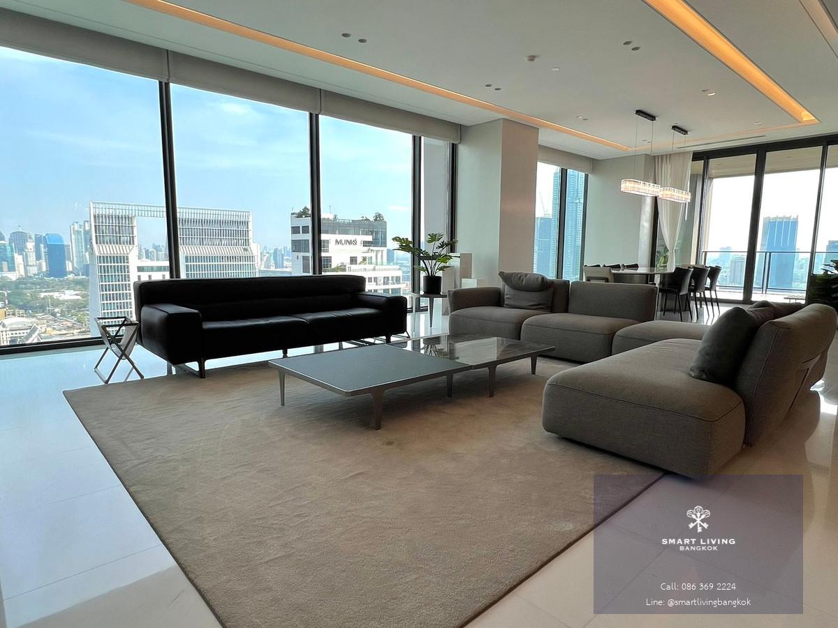 ✨ขาย/ให้เช่าคอนโดสุดหรูที่ The Residences at Sindhorn Kempinski 4 ห้องนอน พื้นที่กว้าง ตกแต่งสวย เฟอร์นิเจอร์ครบ ระเบียงใหญ่ วิวสวยมาก ใกล้ BTS ราชดำริ