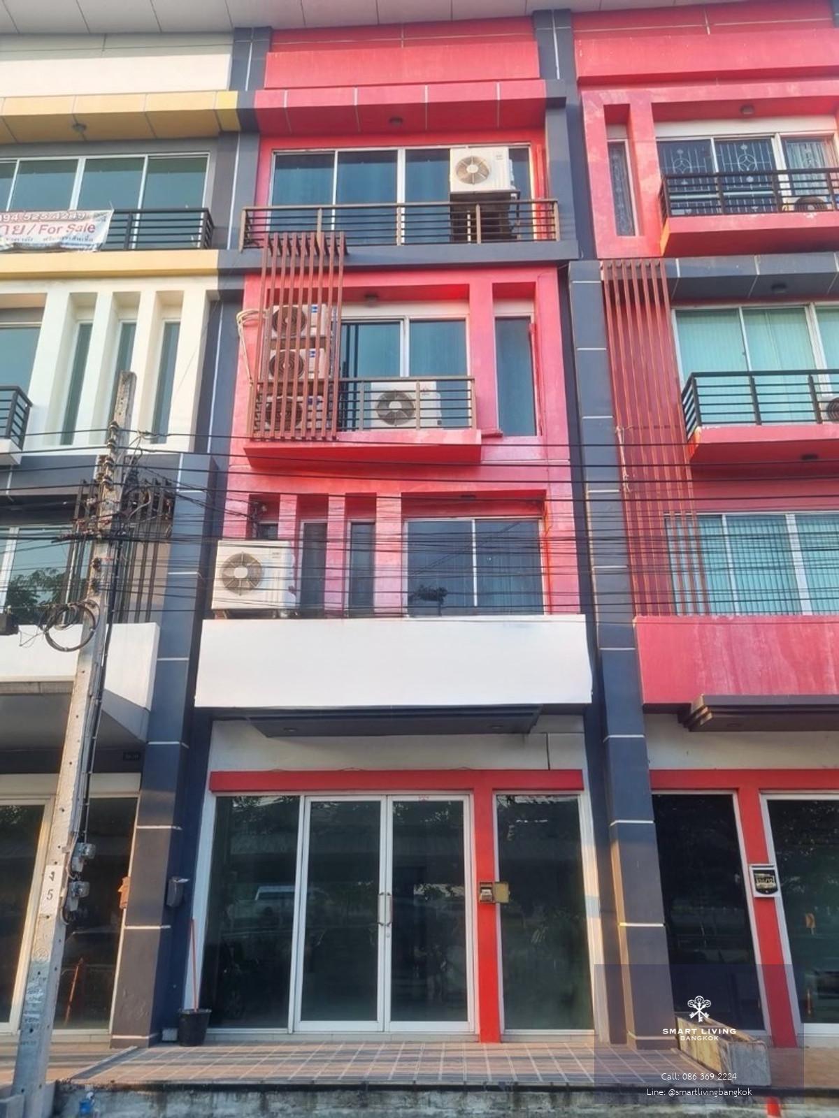 โฮมออฟฟิศ 4 ชั้น ทำเลใกล้สนามบินสุวรรณภูมิ เดินทางสะดวก เหมาะทำธุรกิจและลงทุน ปล่อยเช่าง่าย