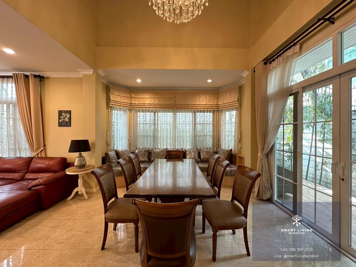 ✨ให้เช่าบ้านหรู 3ชั้นติดถนนศรีนครินทร์ 5 ห้องนอน เฟอร์นิเจอร์ครบ  ใกล้ห้าง ใกล้BTS ศรีอุดม เดินทางสะดวก พร้อมเข้าอยู่