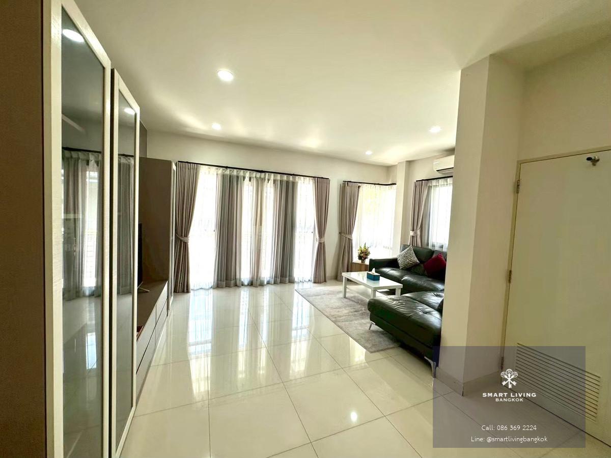 ให้เช่า/ขาย บ้าน The City Bangna Km.7  62 ตร.ว.  266 ตร.ม. ตกแต่ง พร้อมเข้าอยู่   พื้นที่รอบบ้านปูทางเดินรอบ ใช้งานได้อย่างเต็มที่