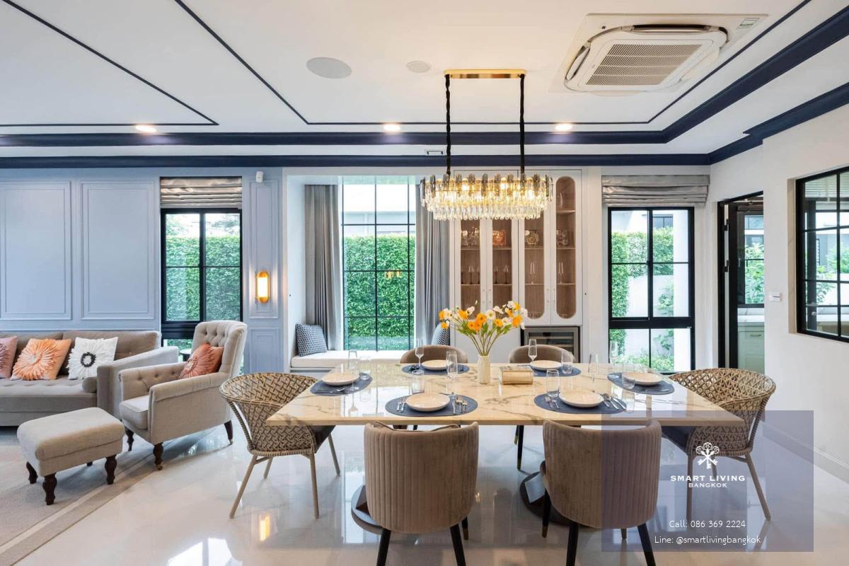 บ้านหรูให้เช่าและขาย หมู่บ้านนันทวัน กรุงเทพกรีฑา พระราม 9 ทำเลดี ใกล้ทางด่วน บ้านใหม่พร้อมอยู่