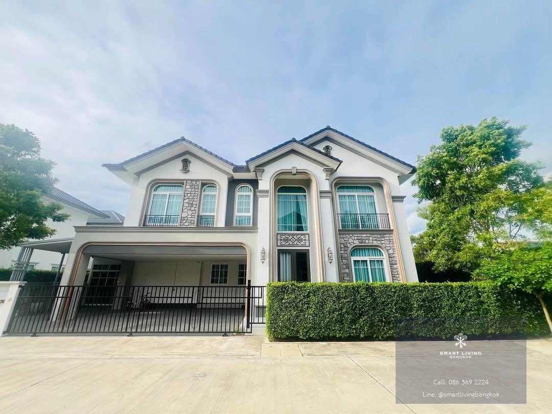 บ้านเดี่ยวหลังมุม 4 ห้องนอนในบางนา พื้นที่ใช้สอย 258 ตร.ม. พร้อมความเป็นส่วนตัวสูง ใกล้ Mega Bangna