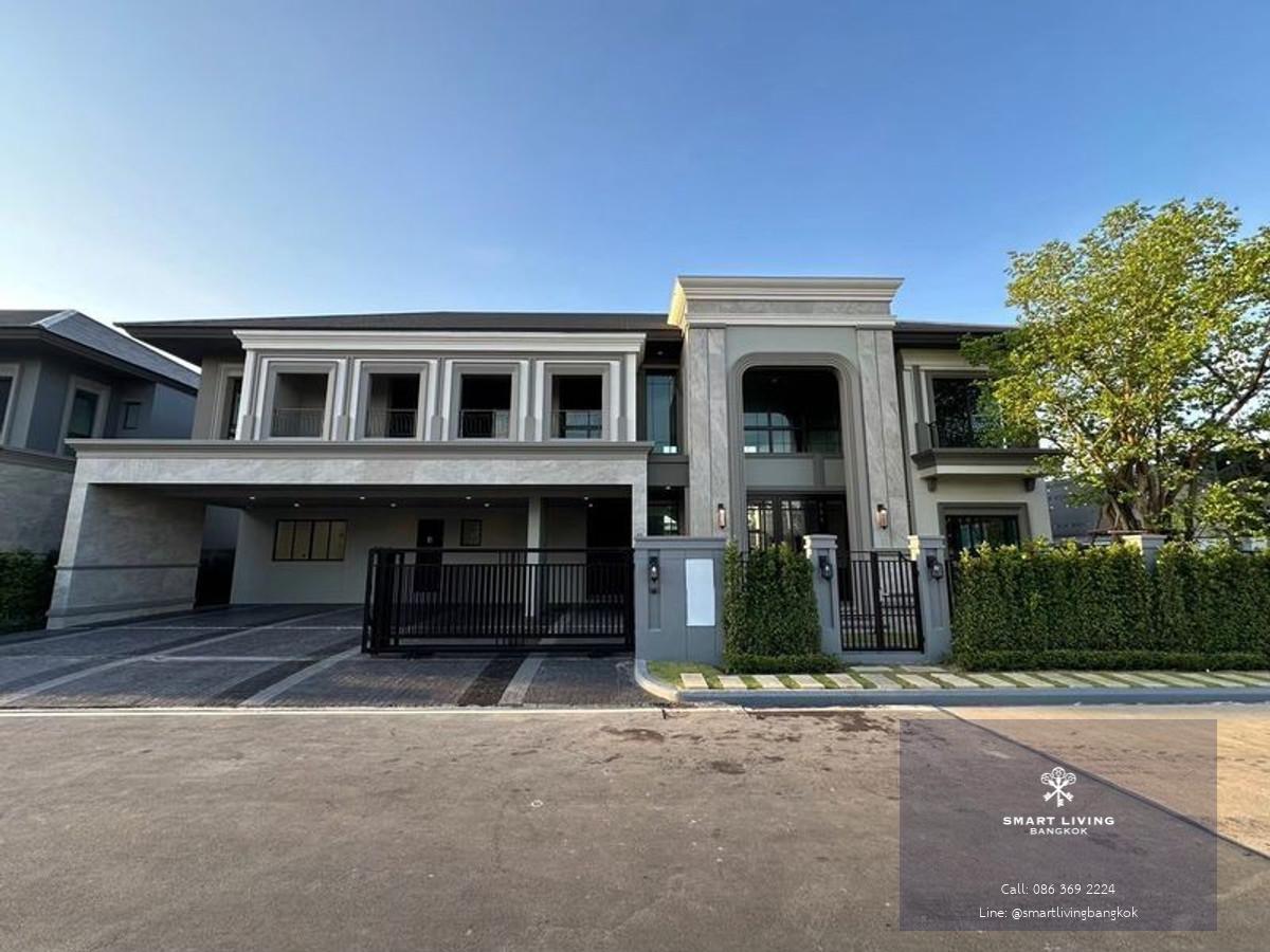 ✨ขาย/ให้เช่าบ้านโครงการหรูที่ แกรนด์บางกอก บูเลอวาร์ด - กรุงเทพกรีฑา ไซส์ใหญ่สุดในโครงการ  มีเฟอร์นิเจอร์  สิ่งอำนวยความสะดวกครบ 10นาทีถึงBrighton College Bangkok พร้อมเข้าอยู่