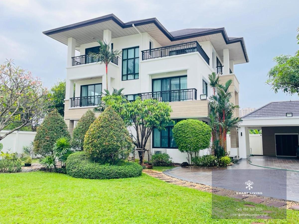 บ้านเดี่ยวให้เช่า รัชดา ขนาด 210 ตรว. พื้นที่ใช้สอย 450 ตรม. 4 ห้องนอน ที่จอดรถ 6 คัน ใกล้ Central Ladprao