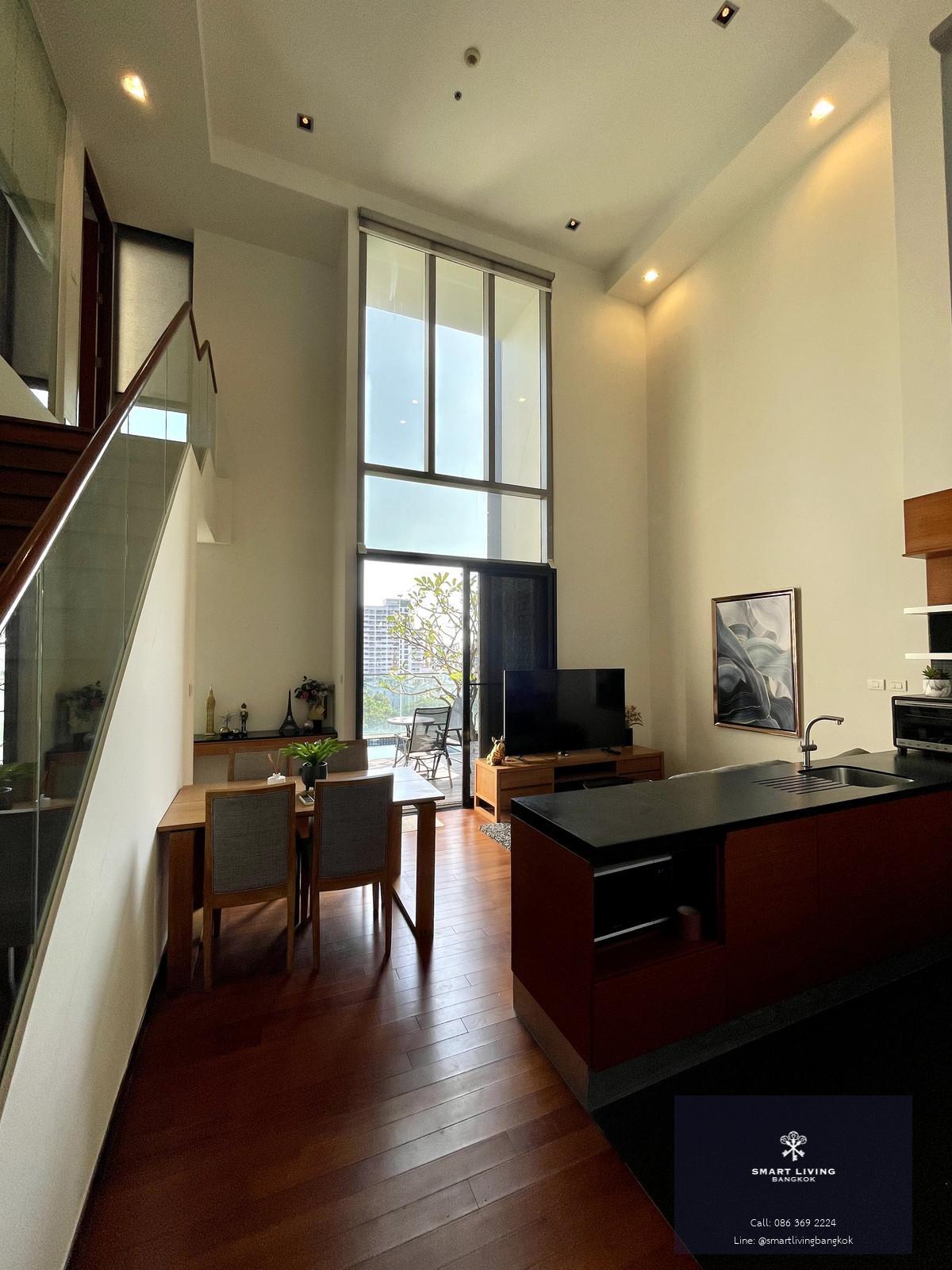 Ashton Morph for rent! 🔥Pet-friendly 2 bedroom duplex 110 sq.m fully furnished with private pool near BTS Thonglor