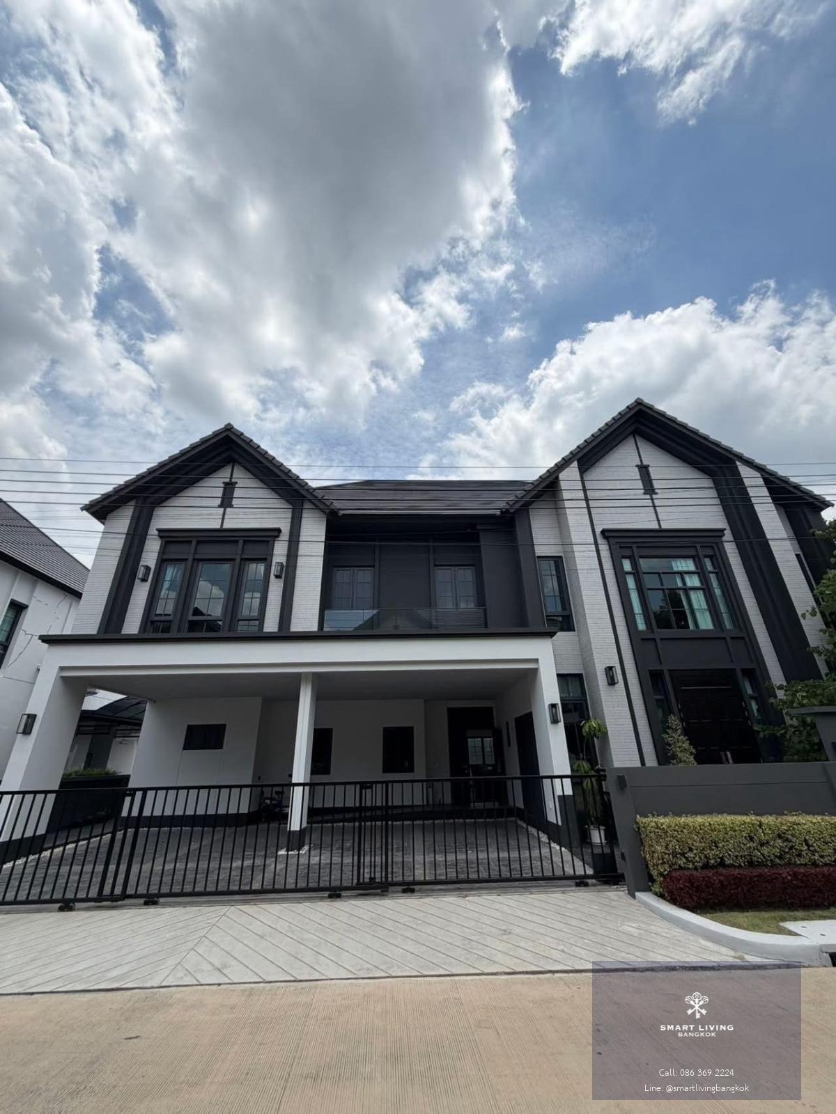 บ้านเดี่ยวให้เช่า The City รามอินทรา–วงแหวน 2 ใกล้ทางด่วนจตุโชติ เดินทางสะดวก เชื่อมต่อรามอินทราและคู้บอน
