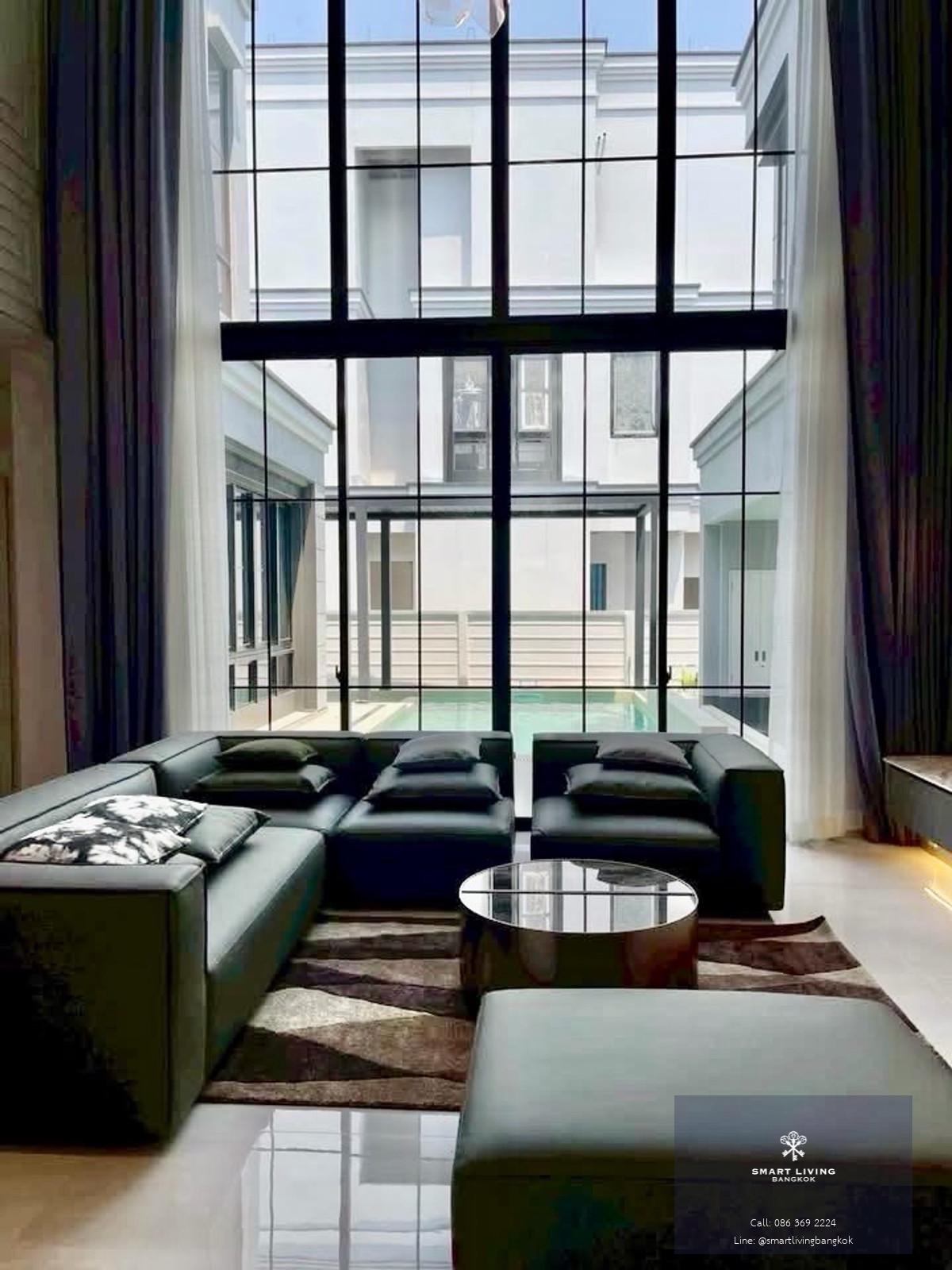 ให้เช่าบ้านเดี่ยวหรู พร้อมสระว่ายน้ำส่วนตัวและลิฟต์ ย่านกรุงเทพกรีฑา บ้านใหม่ ใกล้โรงเรียนนานาชาติ