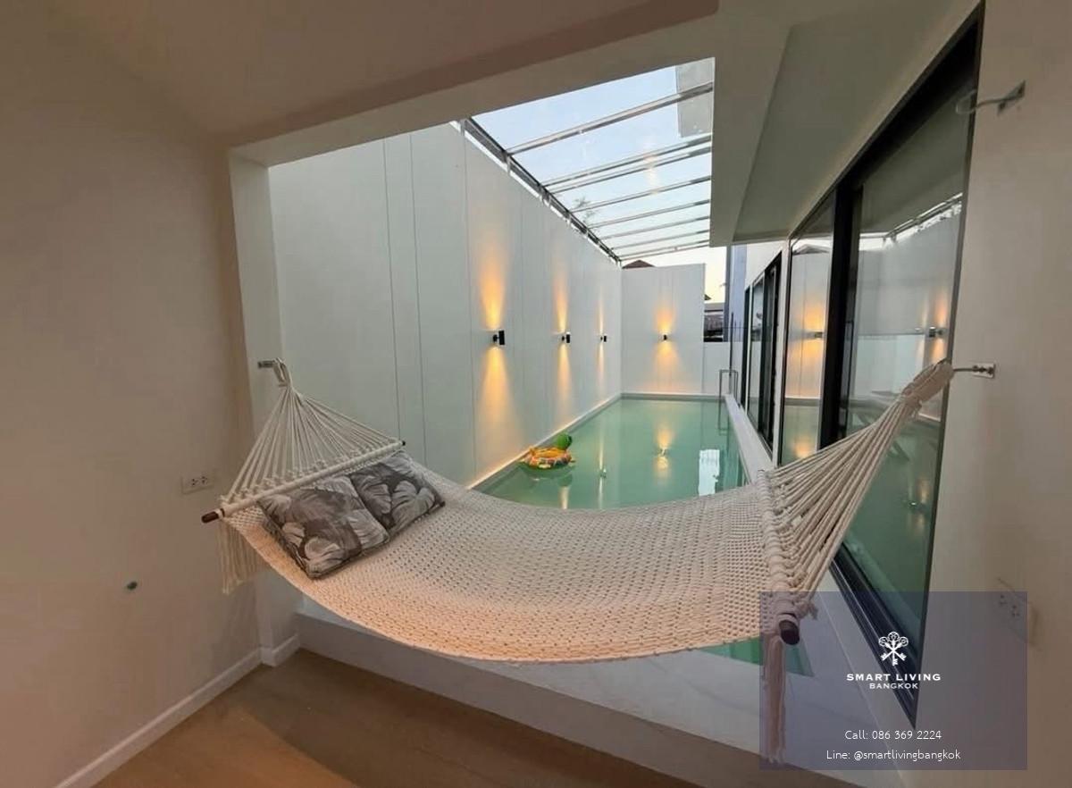 บ้านใหม่พร้อมสระส่วนตัว ขายต่ำกว่าทุน ทำเลดอนเมือง ใกล้สนามบิน ระบบ Smart Home ทั้งหลัง เหมาะอยู่อาศัย หรือ ปล่อยเช่า