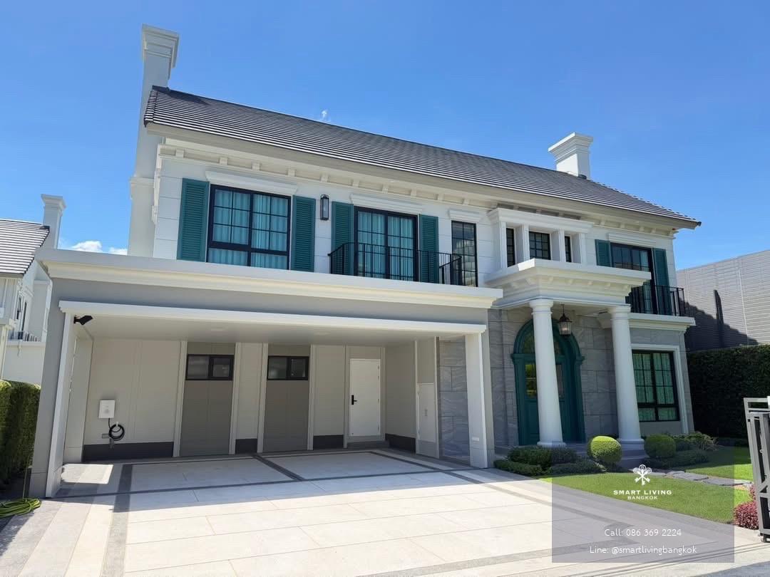 ให้เช่าบ้านเดี่ยวหรู กรุงเทพกรีฑา วิวทะเลสาบ บ้านใหม่พร้อมอยู่ ใกล้โรงเรียนนานาชาติ และ Little Walk