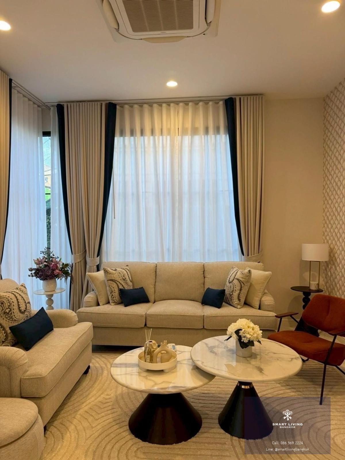 บ้านเดี่ยวหรูให้เช่า นาราสิริ พหลโยธิน–วัชรพล บ้านใหม่แต่งครบ 4 ห้องนอน พื้นที่ใหญ่ ถนนเทพรักษ์ ใกล้ทางด่วน