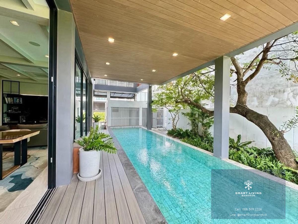 ขาย/เช่า บ้านเดี่ยวหรู พร้อมลิฟต์และสระว่ายน้ำ ใกล้ BTS ศรีนุช สุขุมวิท 77 เดินทางสะดวก ใกล้ทองหล่อ